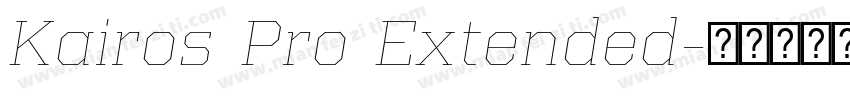 Kairos Pro Extended字体转换
